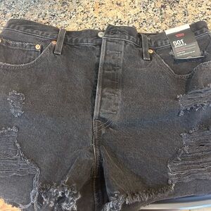 Levi's Women’s Black Denim Shorts